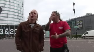 Vacationing stud fucks a sexy, skinny hooker in Amsterdam